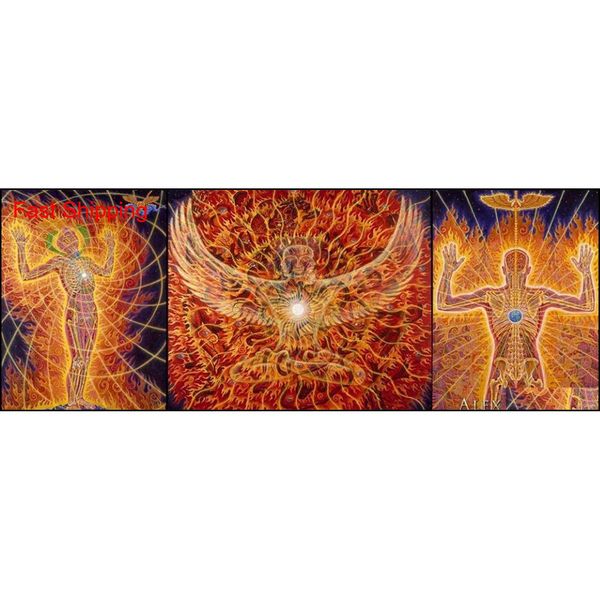 

poster 59x24" 32x13" trippy alex grey wall poster print home decor wall stickers poster decal--115 oksxd
