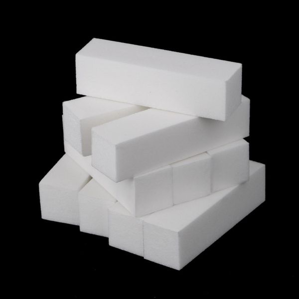 

10pcs white buffer block acrylic nail art care tips sanding files tool