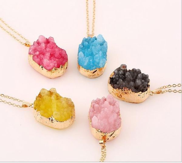 

point new chakra crystal quartz bead healing gemstone necklace original natural stone style pendant necklaces jewelry
