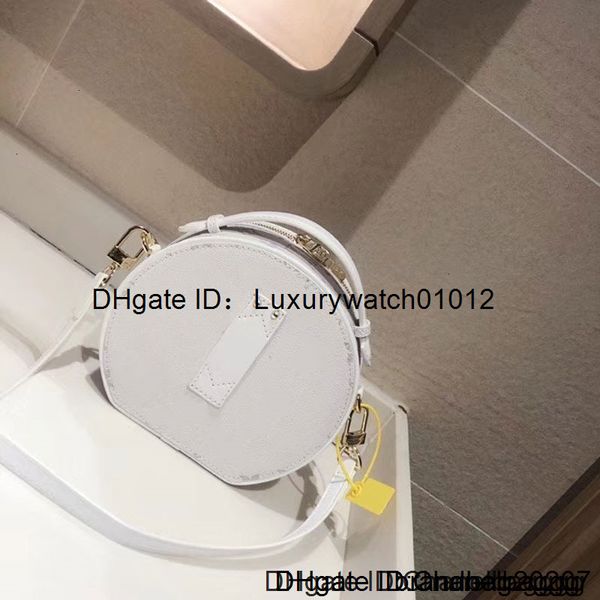 

white fashion round crossbody shoulder womens cross body genuine real leather handbag chain bags