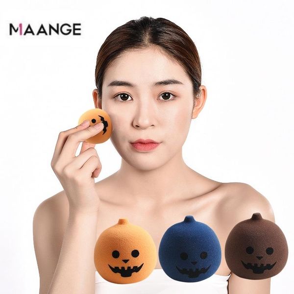 

sponges, applicators & cotton 3pcs halloween pumpkin puff mini wet and dry non-latex soft sponge tool ball shape makeup eggs useful cosmetic