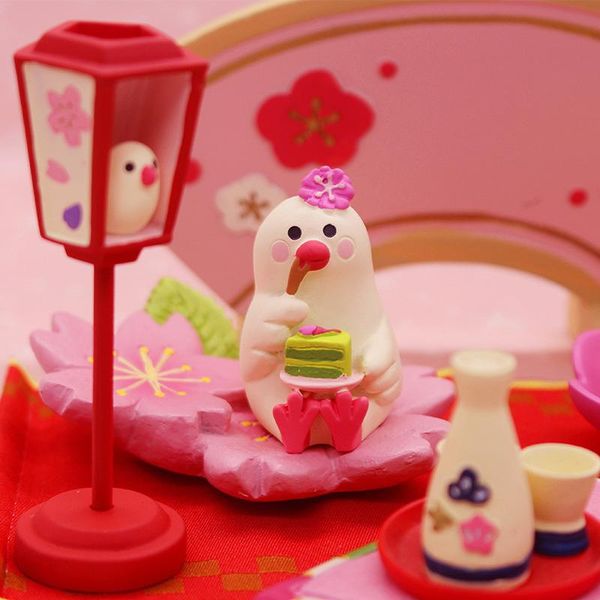 

decorative objects & figurines japanese sakura cherry blossom party decoration umbrella doll house resin ornaments shooting props bird lante
