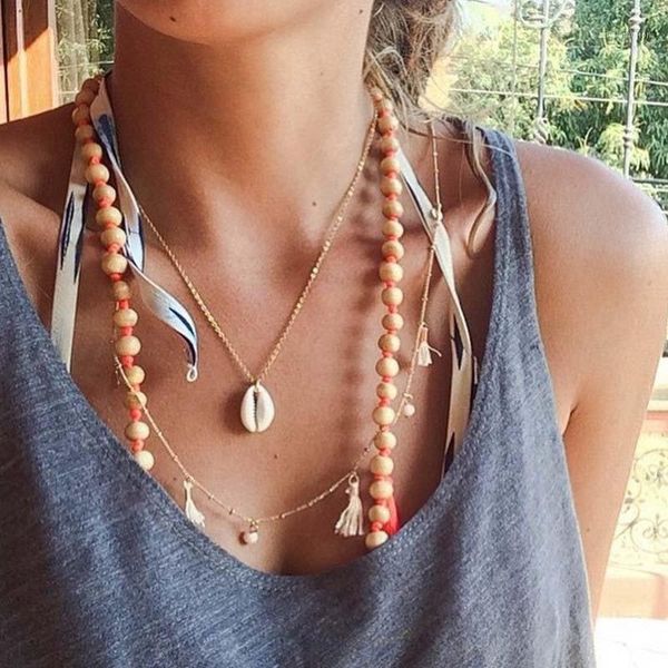 

wtltc simple natural cowrie shell chokers necklaces for women summer beach pendant necklace minimalist seashell choker jewelry1, Golden;silver