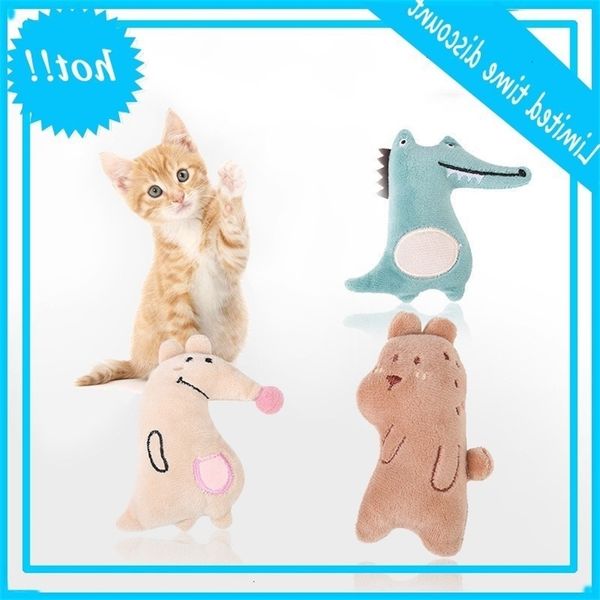 

lovely toys pet cat funny peppermint toy plush interesting new crocodile kangaroo bear plaything supplies 1 8cw k2
