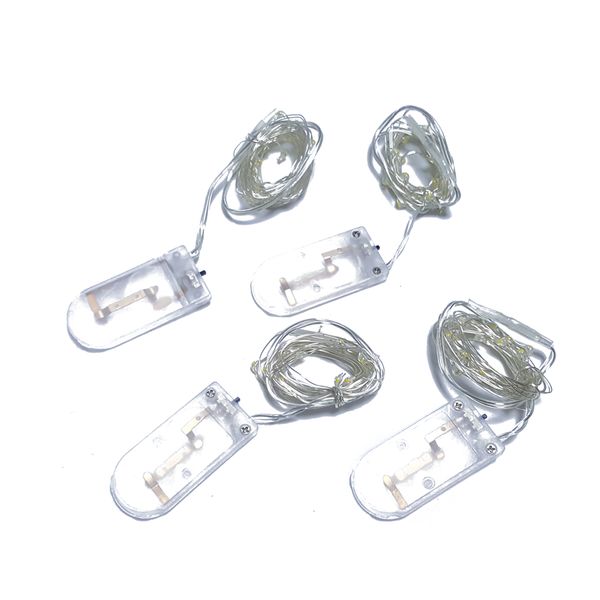 

operated cr2032 2m 20leds battery string micro mini light copper silver wire starry led strips for christmas halloween dqawz