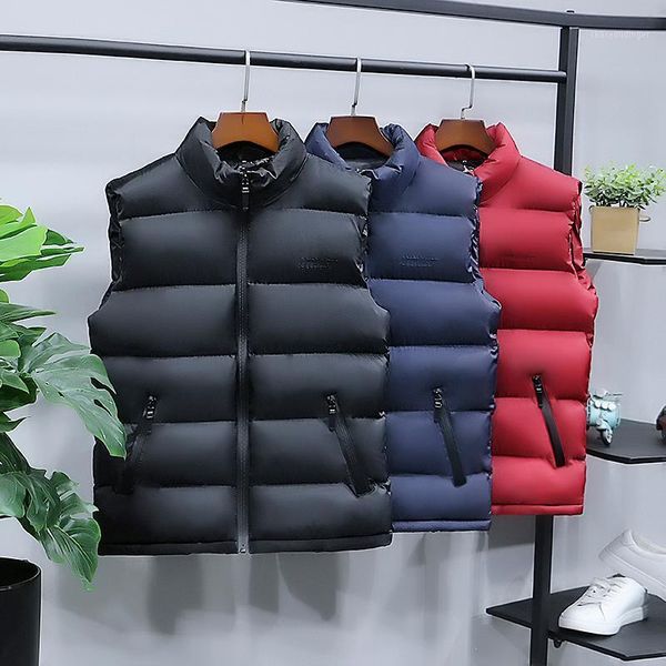 

men's sleeveless jackets xl men's down jacket quality autumn and winter jackets with collar warmth and thickening1, Black;white