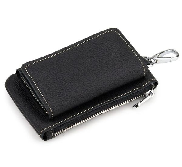 

fashion cowhide waist car key wallets coin purse men& women multi-function id card holder genuine leather 6 key chain case bag yt19, Red;blue