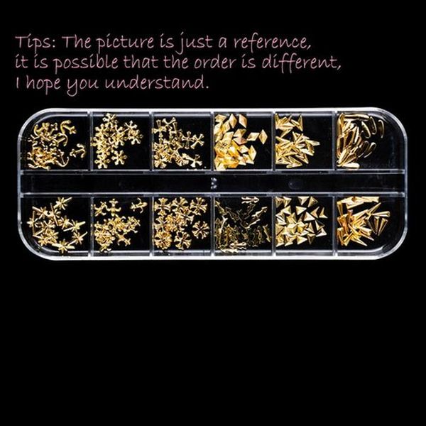 

makeure 12 геометрия ювелирные изделия металлические заклепки горный хрусталь звезда луна алмазная оболочка полый круг золото для уф-смола э, Black