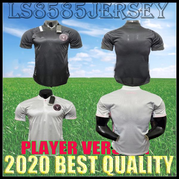 

player version 2020 2021 miami cf home away soccer jerseys 20 21 special edition pink higuain pizarro matuidi beckham kids football shirts, Black