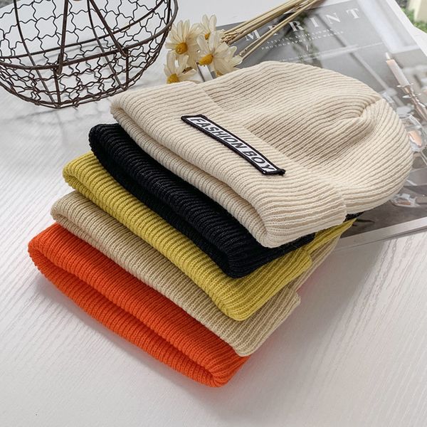 

of knitted kinds autumn solid color winter all wool korean cold hat, hip hop pullover cap and landlord hat tflv