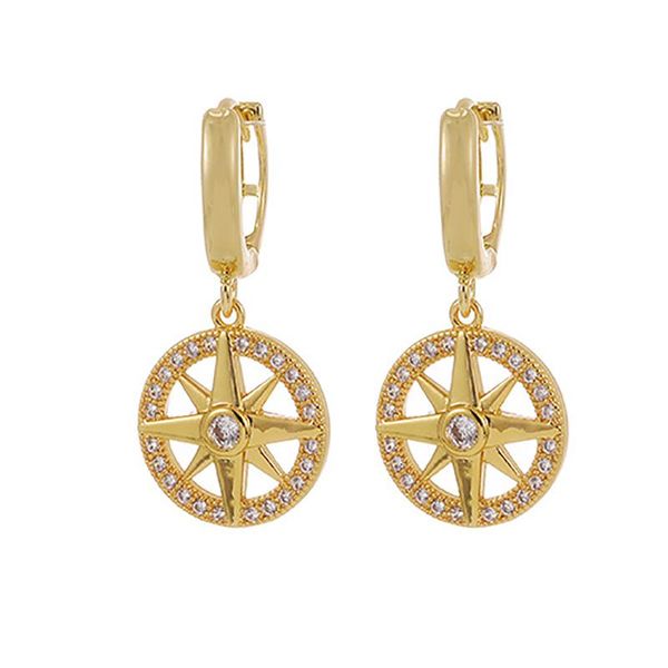 

new fashion tiny star cute earrings for women simple geometric circle pendant dangle earrings jewelry accessories 2020 brincos, Golden;silver
