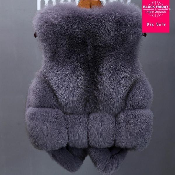 

winter women's jacket faux fur vest coat fake fur waistcoat patchwork thicken warm short jacket sleeveless outwear l16971, Black