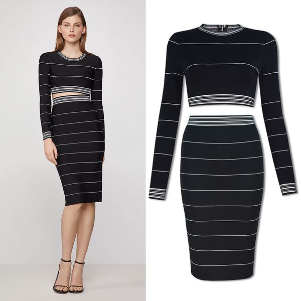 

2021 new designer hl long sleeve suit dress 2 pieces a set winter& autumn man-made silk evening gown elegant short formal party h2636, Black