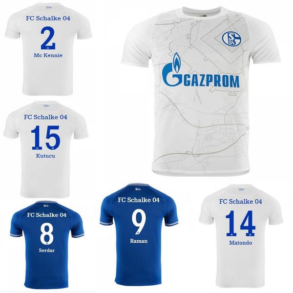 

new 2020 2021 fc schalke 04 football jersey 7 uth 10 bentaled 18 caligiuri 25 harit serdar burgstaller custom home and away 20 21 foot, Black;yellow