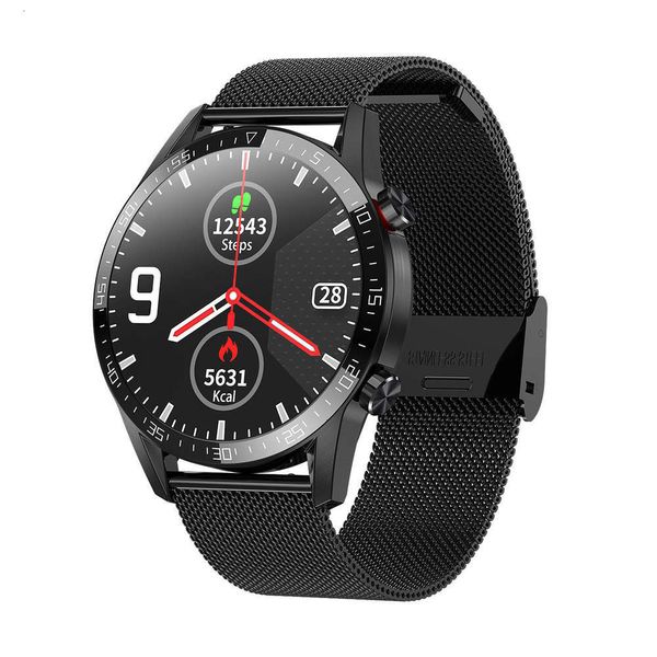

new smart watch l13 bluetooth call notification heart rate prsure blood oxygen information push round private mo