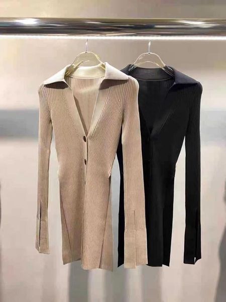 

women's knits & tees 2021 spring and summer solid color v-neck long-sleeved sweater mid-length base, White