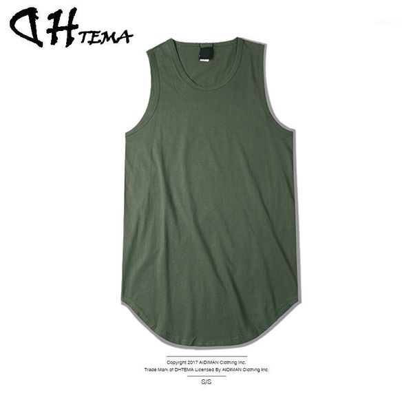 

wholesale- dhtema brand men' t-shirts summer cotton slim fit men tank clothing bodybuilding undershirt fitness tees 2017 new1, White;black