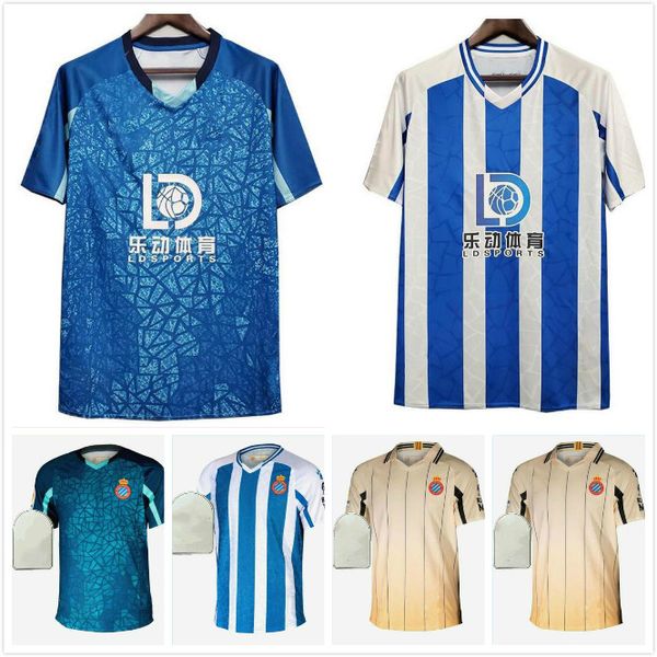 

2020 2021 rcd espanyol jersey 120th anniversary shirts r.d.t wu lei s.darder football jersey m.vargas david lopez camiseta de espanyol 20/21, Black;yellow