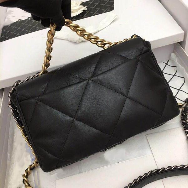 

women's luxury fashion designer genuine leather soft diamond lattice shoulder bag chain flap crossbody bag handbag clutch 2 size