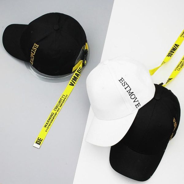 

ball caps yellow long straps fashion baseball cap hip hop snapback hats solid color letters adjustable casual gorras for women men, Blue;gray