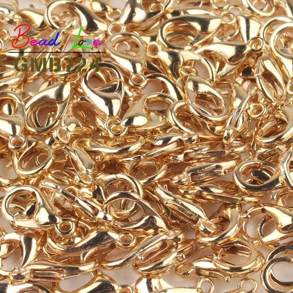 

50 шт. / лот цинковый сплав-сплав омары зажечь крючки для ювелирных изделий diy ожерелье браслет цепочка ювелирных изделий аксессуары оптом