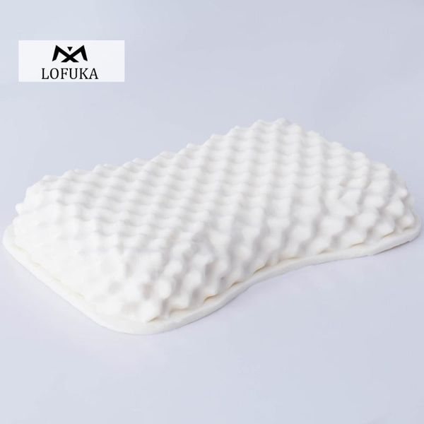 

lofuka pure natural latex pillow remedial neck protect vertebrae health care orthopedic pillow natural children latex