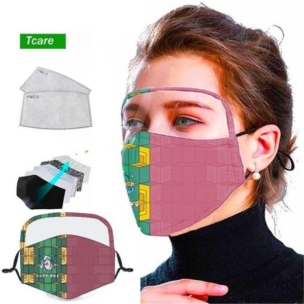 

2 dust shield in new masks 1 full face protection anti fog washable reusable mouth pm2.5 protective mask dhb42