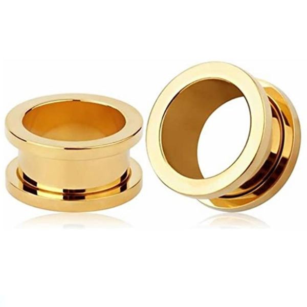 

1pair из нержавеющей стали ушной туннель пробка 2-25 мм шагов ушной шкафы расширения ушные носилки расширительные заглушки и туннели в резул, Silver