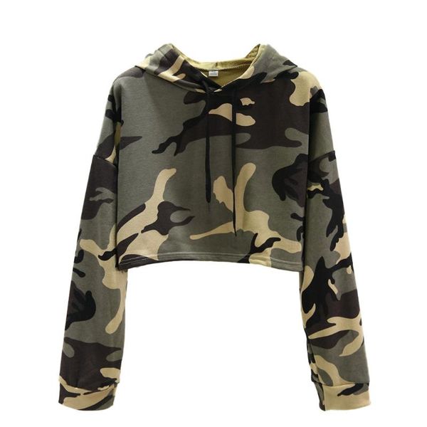 

2021 women autumn sweatshirt camouflage long sleeve cause fashion pullover sweatshirt coat ropa mujer hoodie gothic, Black