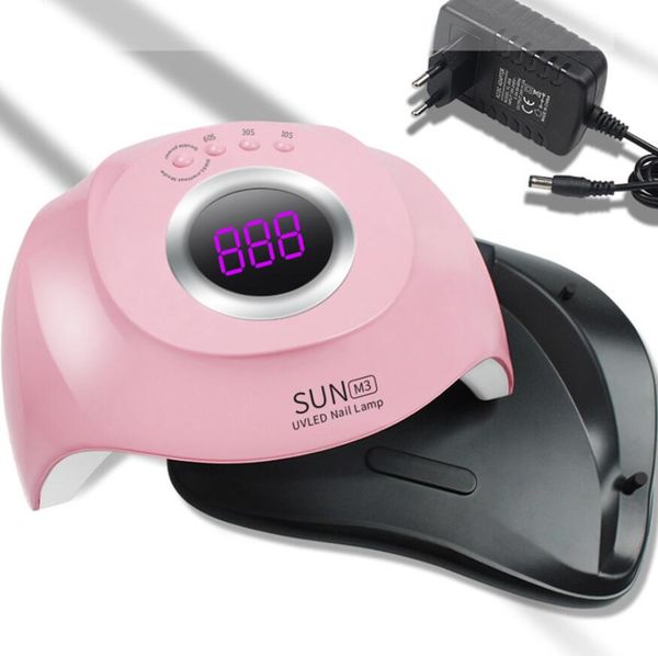 

180w uv led nail lamp with 45 leds for manicure gel nail dryer drying nail polish lamp 30s/60s/99s auto sensor manicure tools