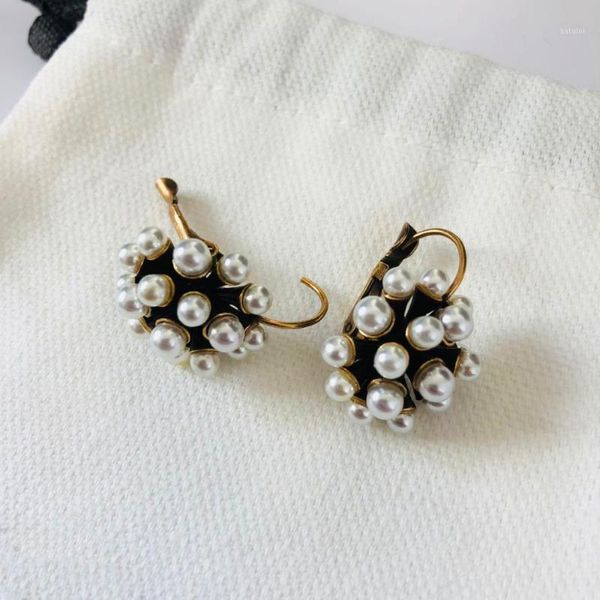 

19 new minimalist cold metal wind pearl plus brass bronze decorative earring kolczyki kupe joyas jewellery cristales1, Golden;silver