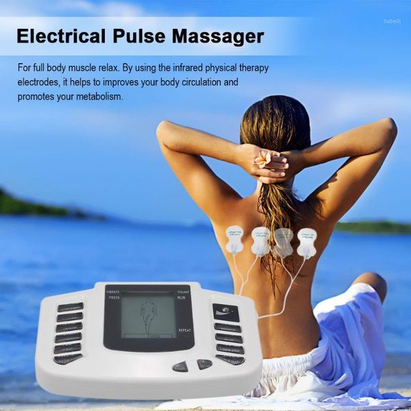 

digital electrical stimulator muscle therapy massager full body relax electronic pulse stimulator therapy tool kit us/eu plug1