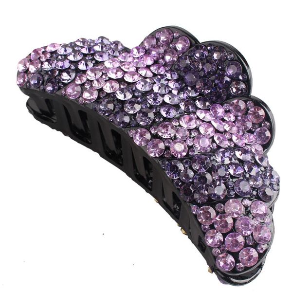 

hair accessories rhinestone big elegant female colorful crystal shining hairpin clips beautiful women headdress