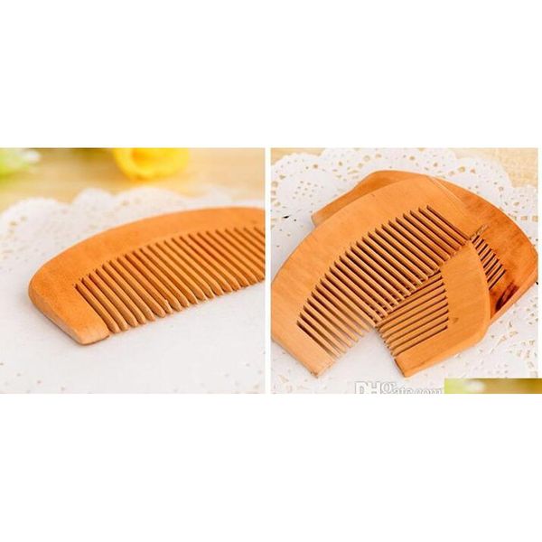 

200pcs comb natural peach wooden comb beard comb pocket h qylopq lipper, Silver