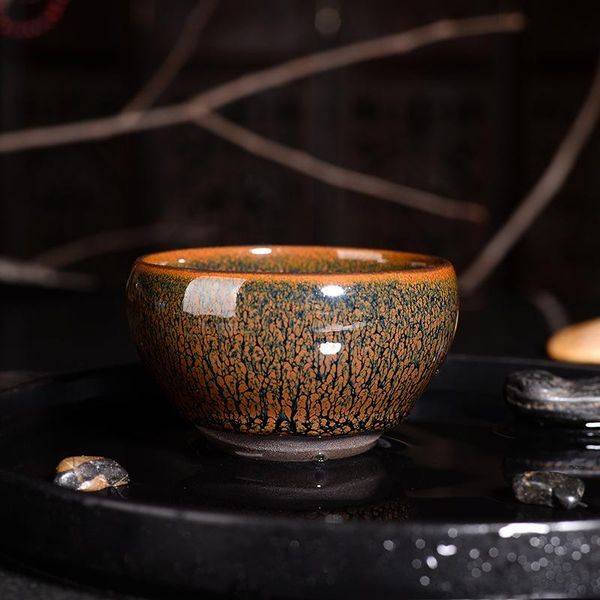 

master handmade ceramic jianzhan master cup teacup чайная чашка чай чашка кубок середина осенний фестиваль национальный день подарок logo bb