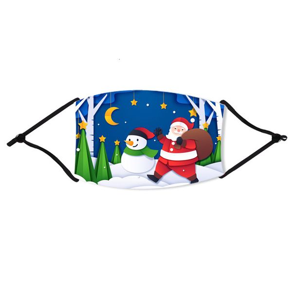 

with adults kids filter chrismas party washable joker face digital printed mask halloween protection cotton masks fy4239