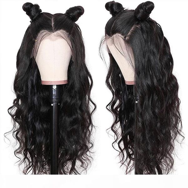 

natural wave full lace wigs brazilian human hair wigs pre plucked lace front wig for women 8-24" remy wigs, Black;brown