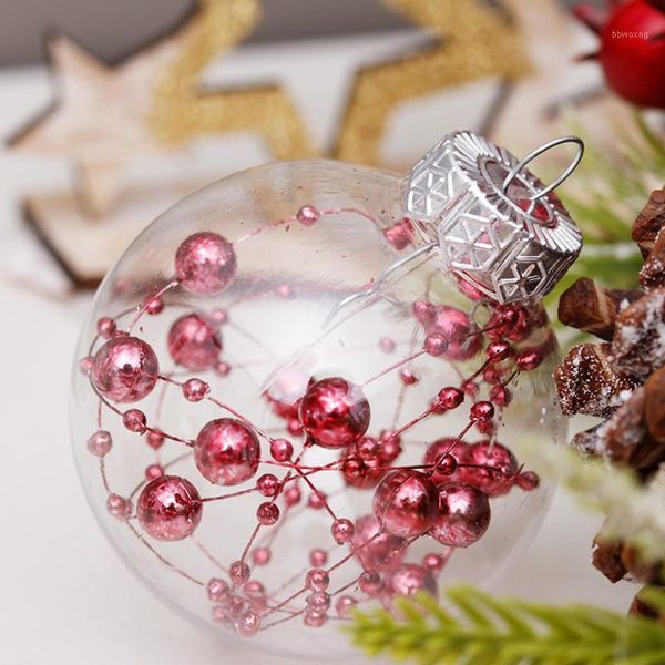 

30pcs 1set 6cm reusable ball decors exquisite ball pendants for home (pink)1