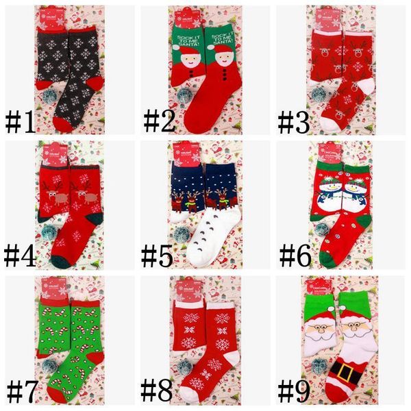 

christmas women winter red xmas sock elk deer stocking cartoon cotton keep warm girl boy soft socks dhb1995