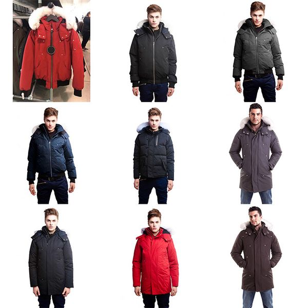 

white fur men winter jacket puffer jackets men's down jacket travel parka mens coat windbreaker outdoor warm doudoune homme winterjacke, Black