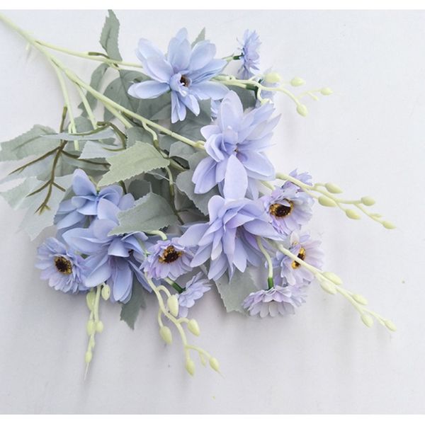 

длинные искусственные цветы высокого качества шелковая ромашка для домашнего свадебного стола декор белый фон расположение украшения аксессу