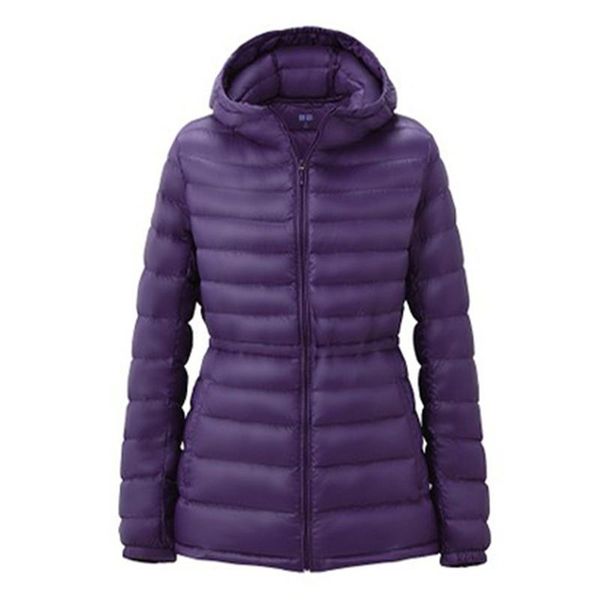 

women's down & parkas fashion autumn winter white duck coat women ultra light jacket lady warm slim thin parka outwear plus size sf1110, Black