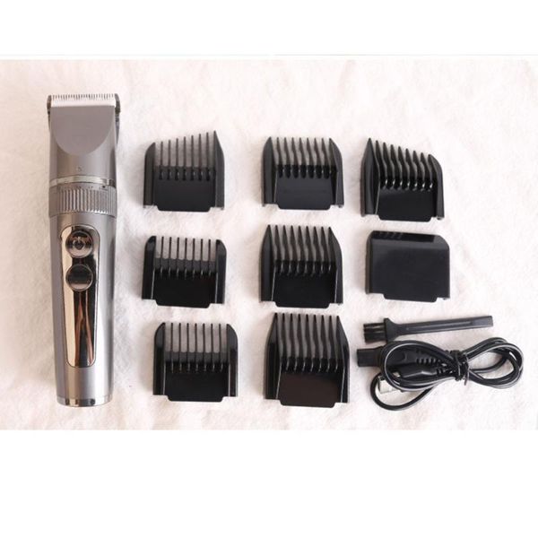 

rechargeable hair trimmer lcd digital display hair clippers low noise cut m6cb