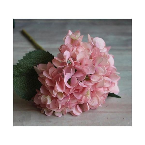 

47cm artificial hydrangea flower head fake silk single real touch hydrangeas 8 colors for wedding centerpieces home jllvef mx_home