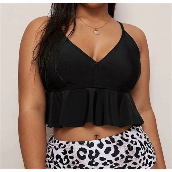 

2020 large solid bikini top, White;black