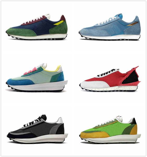 

2020 ldv waffle bowling shoes daybreak 2trainers for men women white nylon pine green varsity blue hyper grape sports shoes sneakers