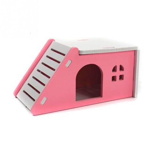 

hamster cage house bed pet nest hedgehog guinea pig wooden castle toy