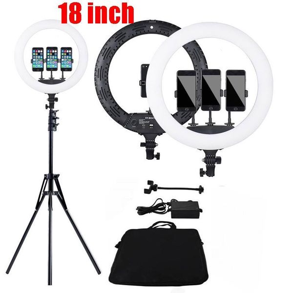 

flash heads 18 inch led ring light po studio lighting 416pcs pography dimmable lamp with 2.1m stand for makeup,youtube video