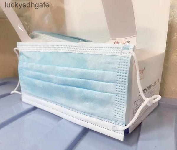 

chongshang disposable face n 3 layers dustproof stock mask facial protective cover masks 50pcs/box