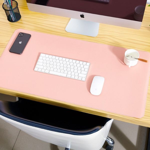 

corkwood double sided desk mats oversized mouse pad lapdesk pad waterproof pu leather mouse pad my-inf0636